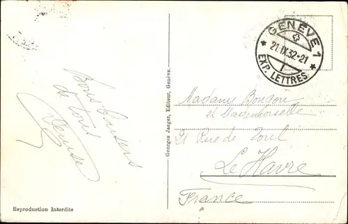 Ak Genève Genf Schweiz, Bureau International du Travail