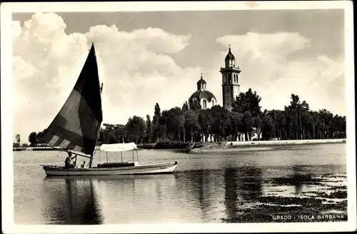 Ak Grado Friuli Venezia Giulia, Isola Barbana, Segelboot