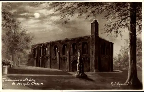 Künstler Ak R. J. Dymond, Glastonbury South West England, Abbey, St. Joseph's Chapel
