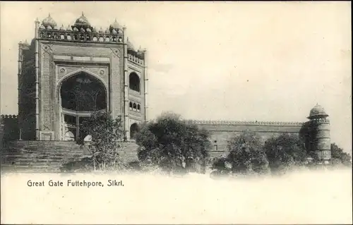 Ak Futtehpore Fatehpur Sikri Indien, Great Gate
