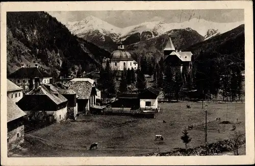 Ak Böckstein Bad Gastein in Salzburg, Blick auf den Ort, Gipfe, Berge