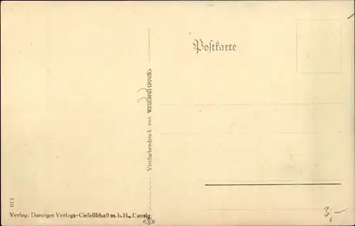 Künstler Ak Kreifel, Paul, Gdańsk Danzig, Kanzelhaus, Baumannshof