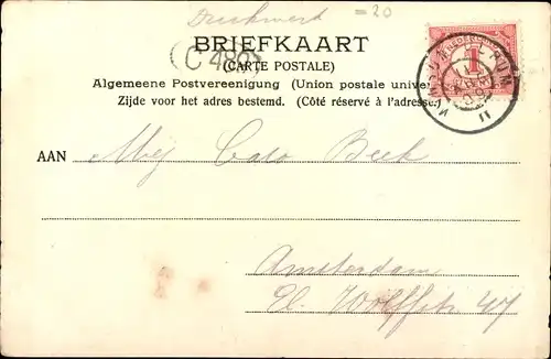 Ak Den Hoorn Groningen, Straßenpartie