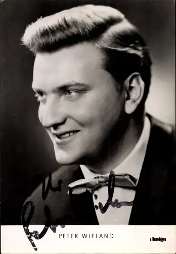 Ak Sänger Peter Wieland, Portrait
