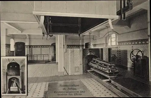 Ak Zittau in Sachsen, Krematorium, Einäscherungsraum