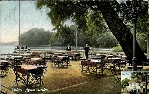 Ak Eutin in Ostholstein, Voss Haus, Agneswärder, Steg