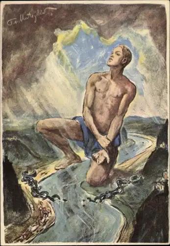 Künstler Ak Matejko, Theo, Befreiung des deutschen Rheines 1930