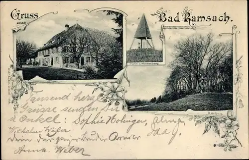 Ak Bad Ramsach Kanton Basel Land, Gasthaus, Signal Wiesenberg, Buchen