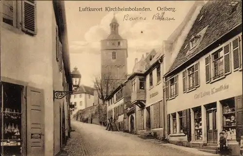 Ak Kirchheimbolanden in der Pfalz, Partie am Oelberg, Geschäft, Inh. Carl Ludwig Kanoffsky