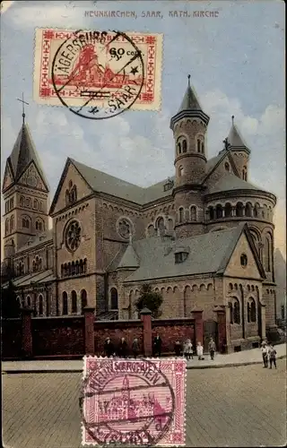 Ak Neunkirchen im Saarland, Kath. Kirche