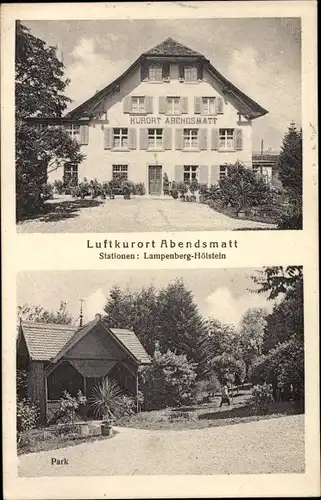 Ak Lampenberg Kanton Basel Land, Kurort Abendsmatt, Park