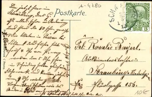 Ak Schärding am Inn Oberösterreich, Oberer Stadtplatz mit Rathaus