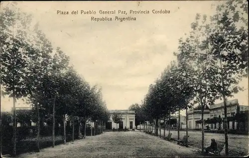 Ak Provincia Cordoba Argentinien, Plaza del Pueblo General Paz