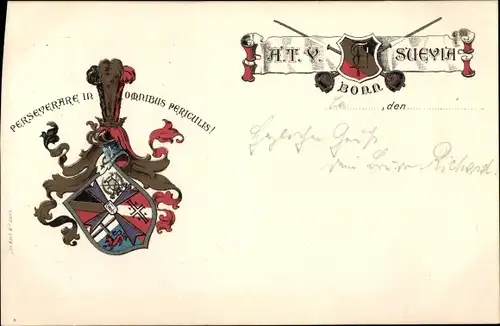 Studentika Ak Bonn in Nordrhein Westfalen, ATV Suevia, Perseverare in Omnibus Periculis