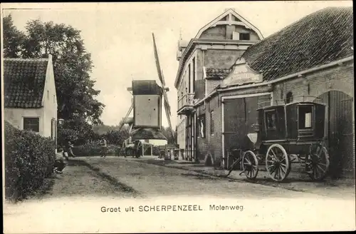 Ak Scherpenzeel Gelderland, Molenweg