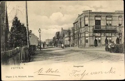 Ak Zetten Gelderland Niederlande, Hoogstraat