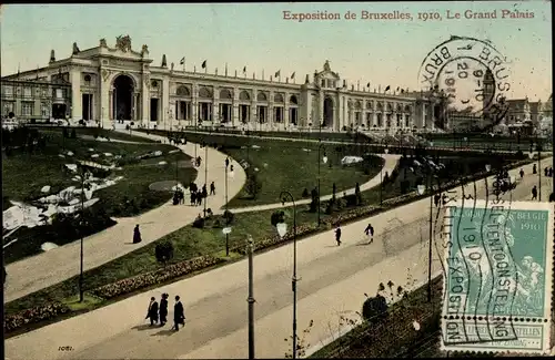 Ak Bruxelles Brüssel, Exposition,1910, Le Grand Palais
