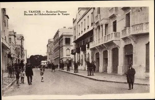 Ak Tanger Marokko, Boulevard Pasteur, Bureau de l'Administration de Tanger