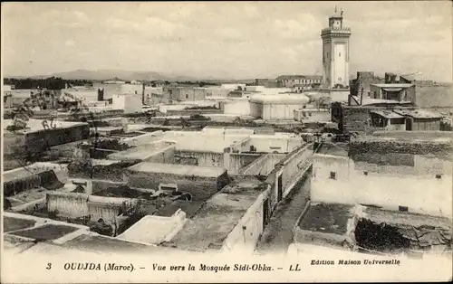 Ak Oudjda Oujda Marokko, Vue vers la Mosquée Sidi Obka