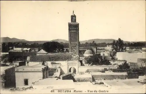 Ak Oudjda Oujda Marokko, Vue du Centre
