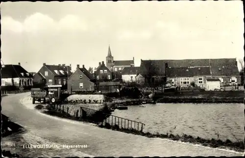 Ak Ellewoutsdijk Zeeland, Havenstraat