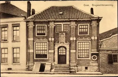 Ak Goes Zeeland Niederlande, Brugwachterswoning