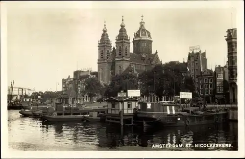 Ak Amsterdam Nordholland Niederlande, St. Nicolaaskerk