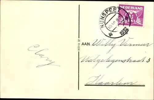 Ak Hoge Veluwe Gelderland Niederlande, Rondedans, Tänzer in Trachten