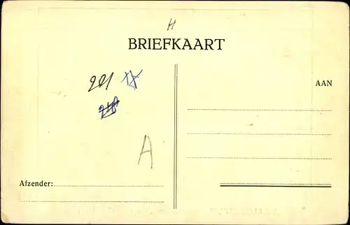 Ak Nunspeet Gelderland, De Blokhut, Kampeercentrum Saxenheim