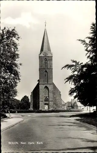 Ak Beilen Drenthe Niederlande, Ned. Herv. Kerk