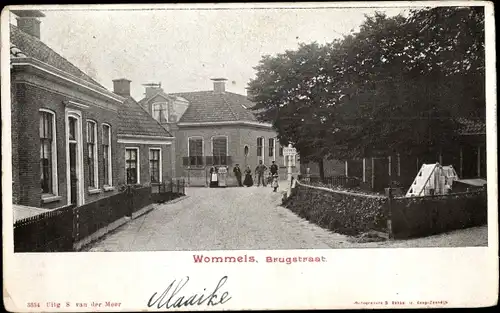 Ak Wommels Súdwest Fryslân Friesland Niederlande, Brugstraat