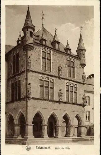 Ak Echternach Luxemburg, Hotel de Ville