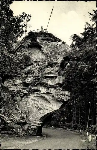 Ak Luxemburg, Petite Suisse Luxembourgeoise, Predigtstuhl, Promenade S.