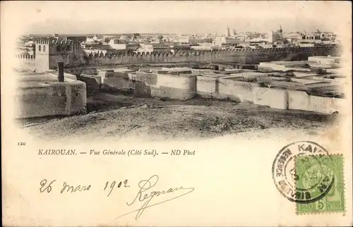 Ak Kairouan Tunesien, Vue Generale (Cote Sud)