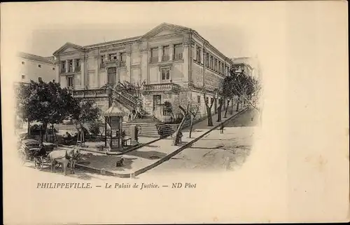 Ak Philippeville Skikda Algerien, La Palais du Justice