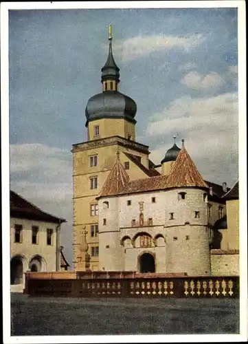 Ak Würzburg am Main Unterfranken, Scherenbergertor auf der Festung