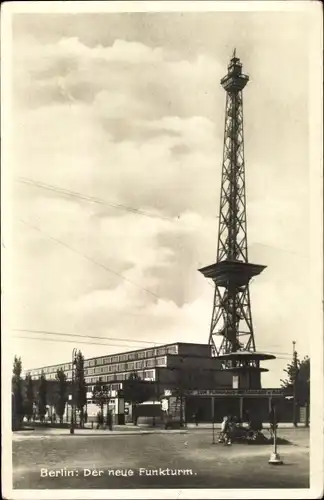 Ak Berlin Charlottenburg Westend, Der neue Funkturm