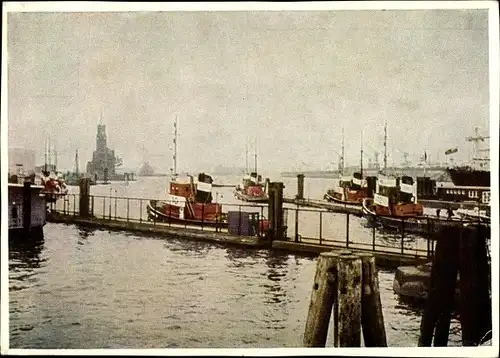 Ak Hamburg, Hafen, Schiffe