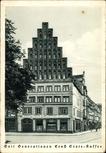 Ak Hannover in Niedersachsen, Die alte Kanzlei, Ernst Grote Kaffee, Außenansicht