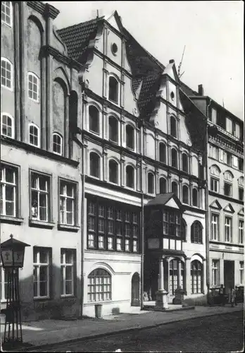 Ak Stralsund in Vorpommern, Haus Badenstraße 44, Außenansicht