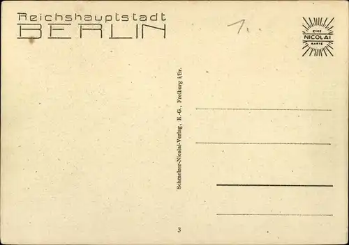 Ak Berlin Tiergarten, Schloss Bellevue, Gästehaus der Reichregierung, Außenansicht