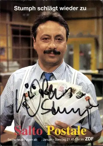 Ak Schauspieler Wolfgang Stumph, Portrait in Salto Postale