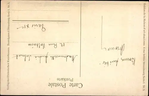 Künstler Ak Spindler, C., En route pour l'eglise, Frauen in Elsässer Trachten