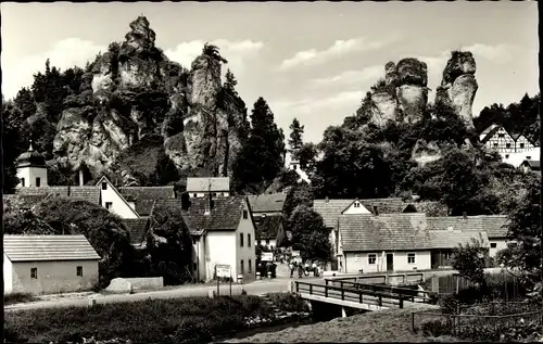 Ak Tüchersfeld Pottenstein Oberfranken, Ortsansicht