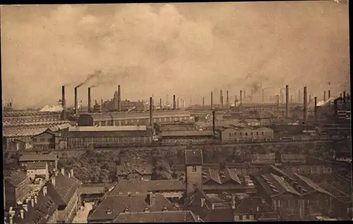 Ak Essen an der Ruhr in Westfalen, Blick auf die Kruppschen Werke, Fabriken