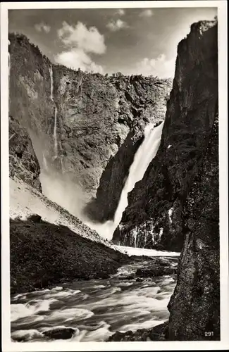 Ak Norwegen, Maabodal, Vöringsfoss