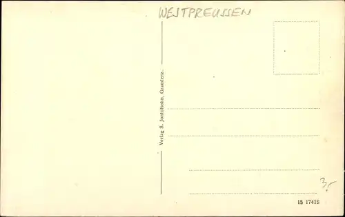 Ak Grudziądz Graudenz Westpreußen, Getreidemarkt mit Bismarckdenkmal