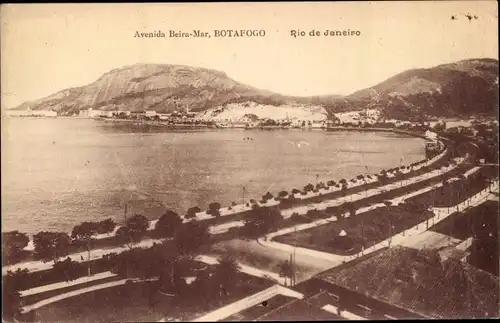 Ak Botafogo Rio de Janeiro Brasilien, Avenida Beira Mar
