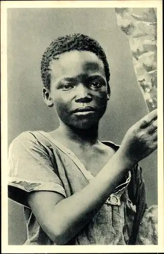 Ak Republik Kongo Französisch Kongo, jeune Congolais de Kisantu, portrait
