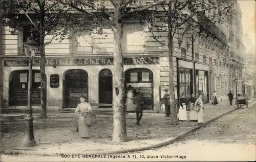 Ak Paris, Société Générale, Place Victor Hugo
